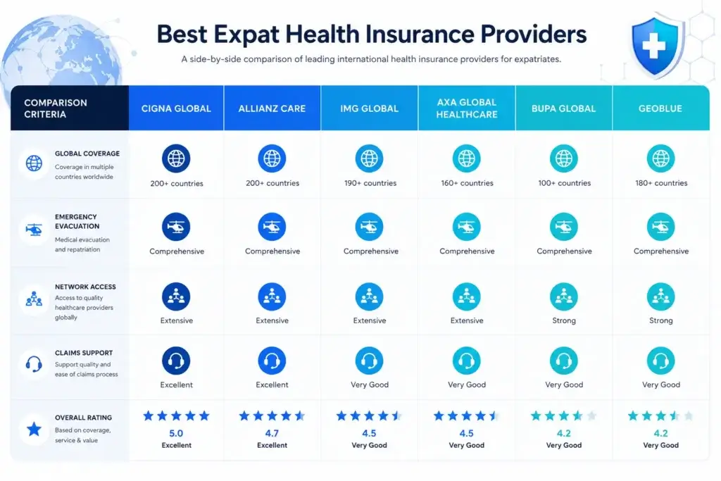 Best Expat Health Insurance Providers