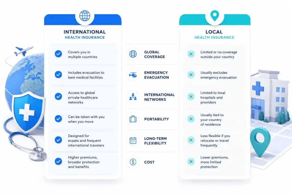 International vs Local Health Insurance